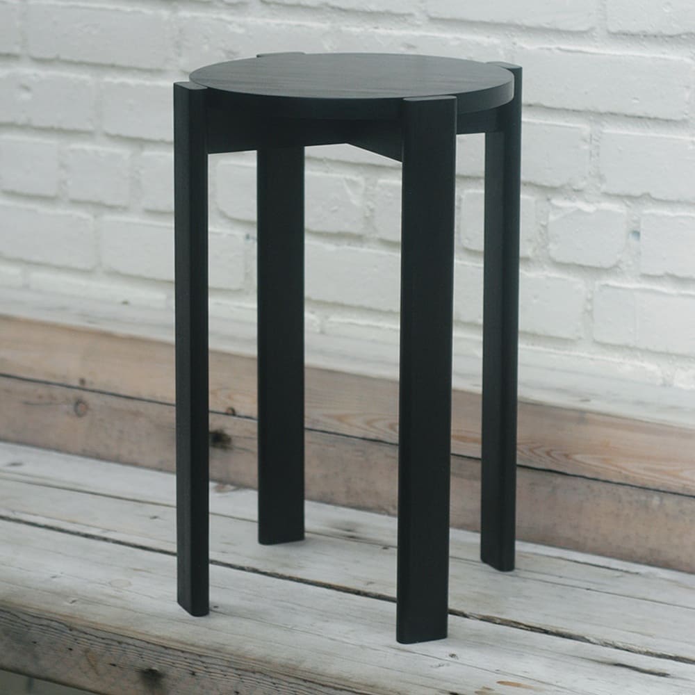 August 24th, 2021: Last week we completed this commission of four stackable poplar stools inspired by Dowel Jones!